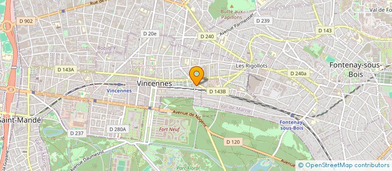 localisation de l'entreprise LMNP DES SABOTIERS à VINCENNES