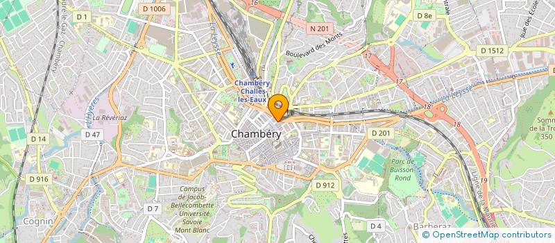 localisation de l'entreprise LMNP DIHARCE CAMOZ  CHAMBERY