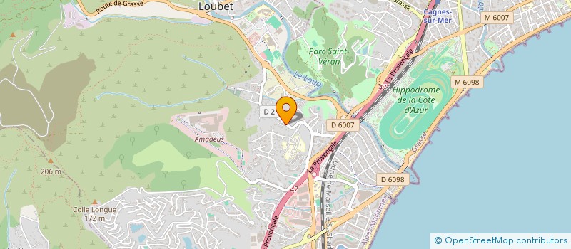 localisation de l'entreprise LMNP DORTE VOUILLON  VILLENEUVE-LOUBET