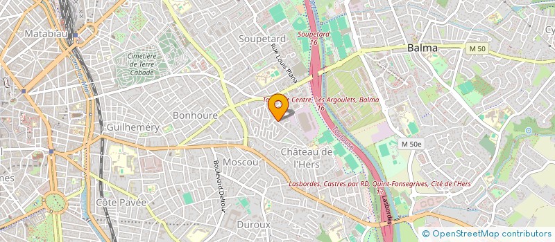 localisation de l'entreprise LMNP DU CHATEAU DE L'HERS à TOULOUSE