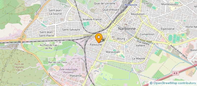 localisation de l'entreprise LMNP DUBOSCQ  NARBONNE
