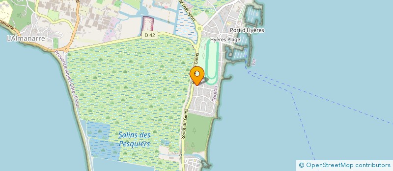 localisation de l'entreprise LMNP DUCATILLON ONIAR  HYERES