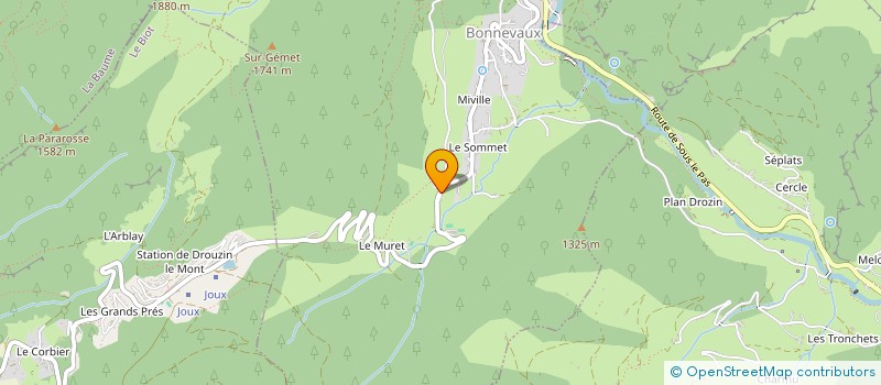 localisation de l'entreprise LMNP DUMAS-CHAUDET  BONNEVAUX