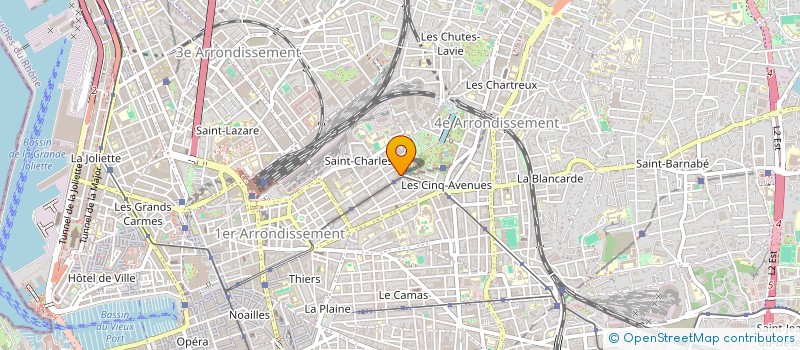 localisation de l'entreprise LMNP DUNANT à MARSEILLE
