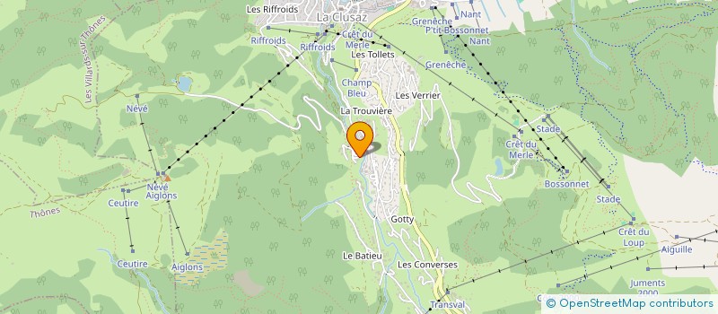localisation de l'entreprise LMNP DUPRET DEFRANOUX à LA CLUSAZ