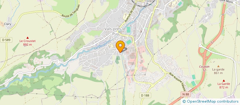 localisation de l'entreprise LMNP DUVERNEY  VALS-PRES-LE-PUY