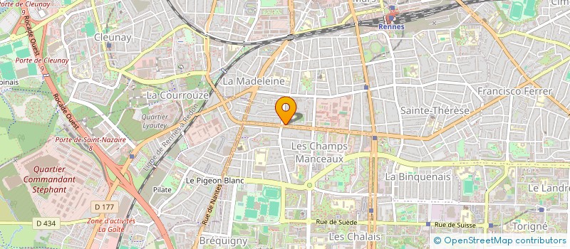 localisation de l'entreprise LMNP ELEC-MONNIER  RENNES
