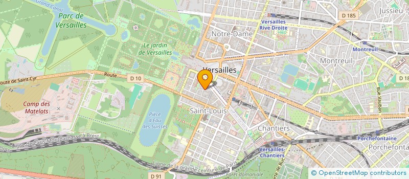 localisation de l'entreprise LMNP ELISE COMYN à VERSAILLES