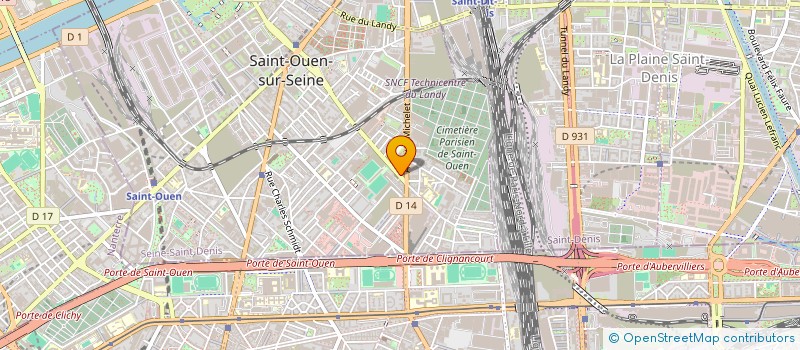 localisation de l'entreprise LMNP ENNAJI BRUANT à SAINT-OUEN-SUR-SEINE