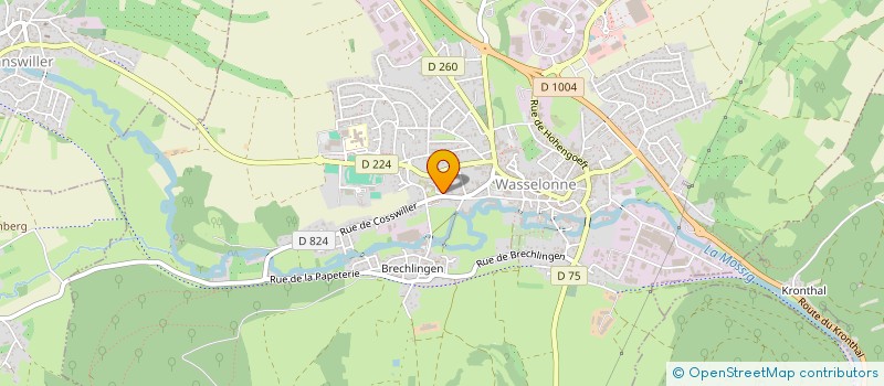 localisation de l'entreprise LMNP EPOUX KUNTZ PATRICK ET LAURE  WASSELONNE