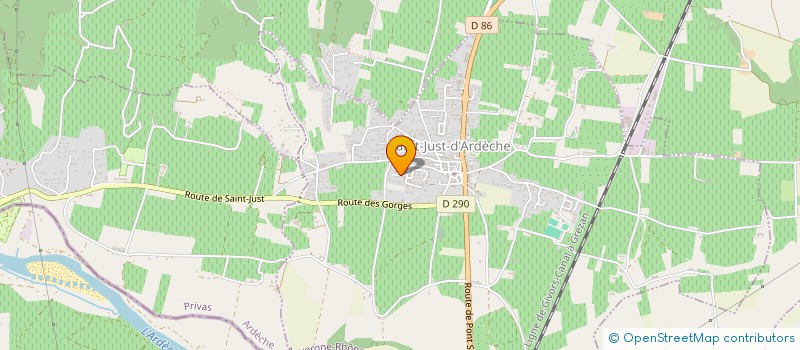 localisation de l'entreprise LMNP FAMILLE LARMIGNY DUPONT  SAINT-JUST-D'ARDECHE