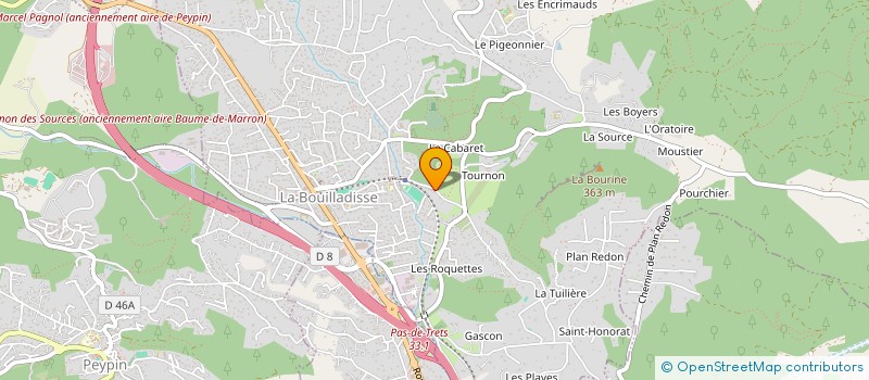 localisation de l'entreprise LMNP FAUREL  LA BOUILLADISSE