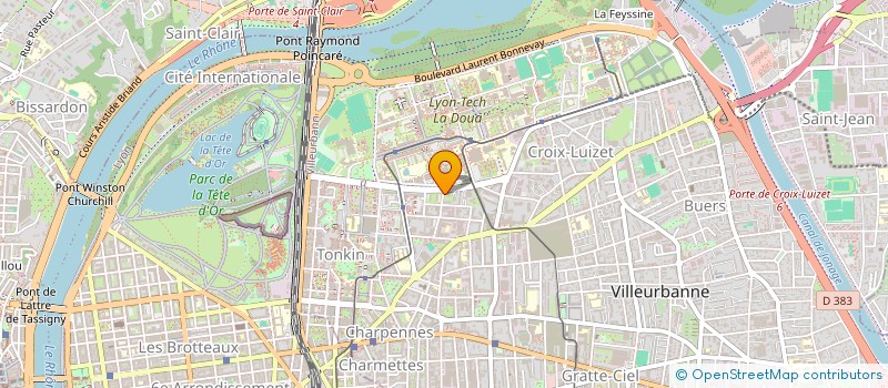 localisation de l'entreprise LMNP FERRIGNO PASCAL GRANGER NATHALIE  VILLEURBANNE