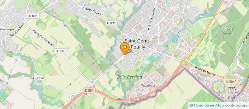 localisation de l'entreprise LMNP FLAMAND à SAINT-GENIS-POUILLY