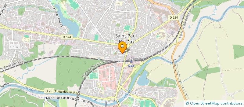 localisation de l'entreprise LMNP FONMARTY LABBE à SAINT-PAUL-LES-DAX