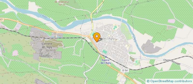 localisation de l'entreprise LMNP FOURCADE CREAMER  ESPIRA-DE-L'AGLY