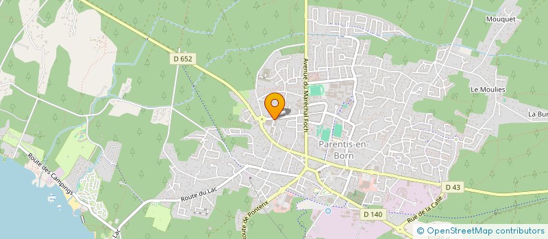 localisation de l'entreprise LMNP-FSTPRB  PARENTIS-EN-BORN