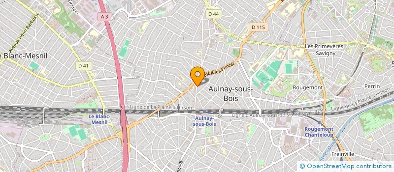 localisation de l'entreprise LMNP G & V MILUTINOVIC à AULNAY-SOUS-BOIS
