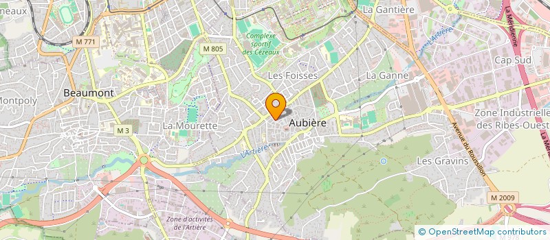 localisation de l'entreprise LMNP GELINARD  AUBIERE