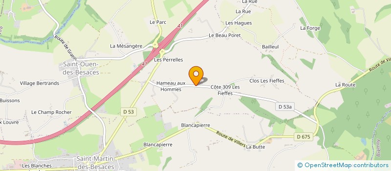 localisation de l'entreprise LMNP GILLET BOISSART  SOULEUVRE EN BOCAGE