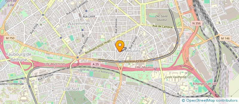 localisation de l'entreprise LMNP GOSCISANTOS à LILLE