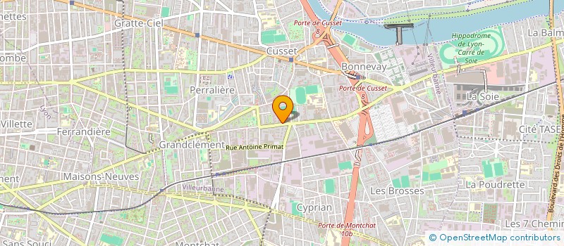 localisation de l'entreprise LMNP GOUTTEFANGEAS  VILLEURBANNE