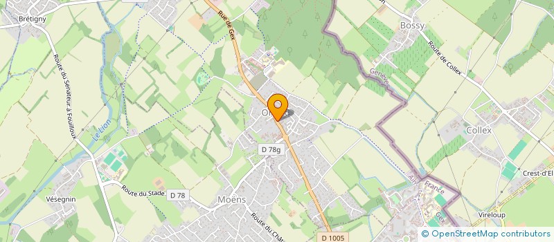 localisation de l'entreprise LMNP GRANGE ORNEX  ORNEX