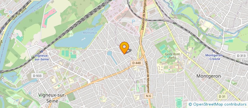 localisation de l'entreprise LMNP GREGOIRE ET LUCILE HEVIN  VIGNEUX-SUR-SEINE