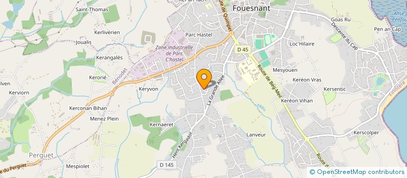 localisation de l'entreprise LMNP GUIFFANT  FOUESNANT