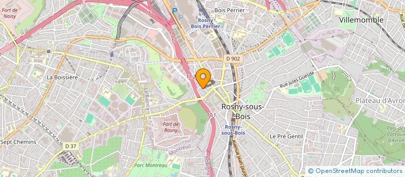 localisation de l'entreprise LMNP GUILLAUME à ROSNY-SOUS-BOIS