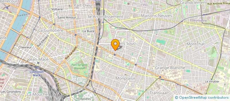 localisation de l'entreprise LMNP GUILLOUD  LYON