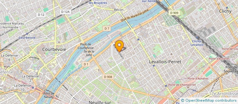 localisation de l'entreprise LMNP HAGEGE à LEVALLOIS-PERRET