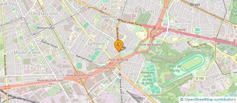 localisation de l'entreprise LMNP HAMMAMI GHEDAMSI  LYON 8EME