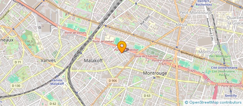 localisation de l'entreprise LMNP HIRSCH-DORAN MALAKOFF  MALAKOFF