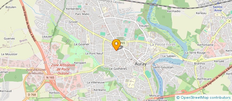 localisation de l'entreprise LMNP HOLDING à AURAY