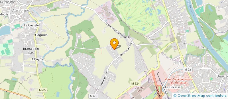 localisation de l'entreprise LMNP HOUDUSSE  AUSSONNE