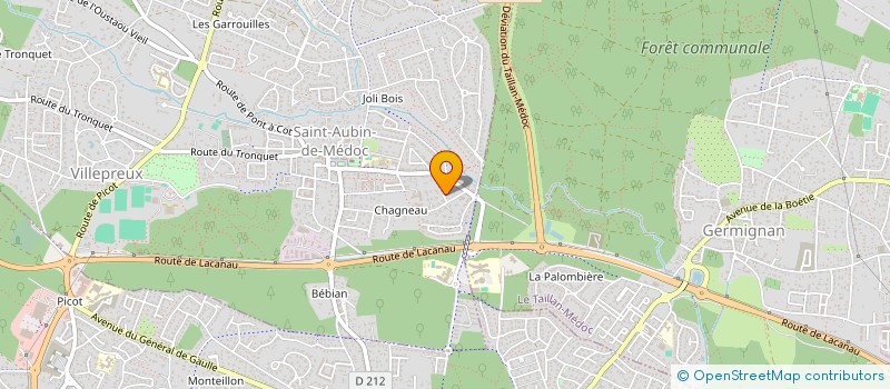 localisation de l'entreprise LMNP HOUSSE  SAINT-AUBIN-DE-MEDOC