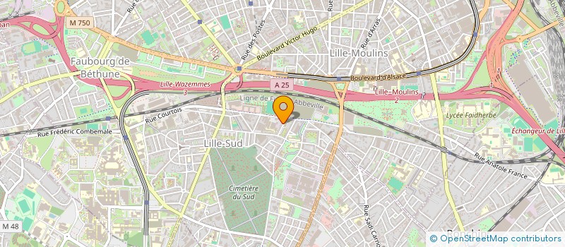 localisation de l'entreprise LMNP HUBERT  LILLE