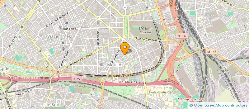 localisation de l'entreprise LMNP IND MERCIER LE PRIOL à LILLE