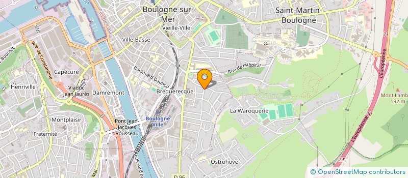 localisation de l'entreprise LMNP INDIVISION à BOULOGNE-SUR-MER