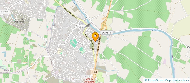 localisation de l'entreprise LMNP INDIVISION DAIX à SERIGNAN
