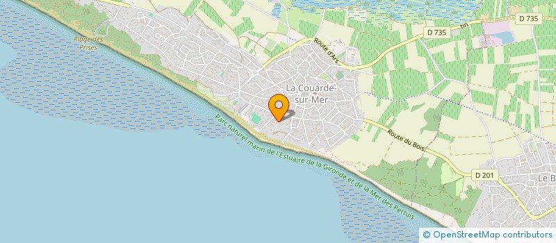 localisation de l'entreprise LMNP INDIVISION DERAISME à LA COUARDE-SUR-MER
