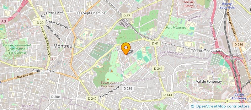 localisation de l'entreprise LMNP INDIVISION HUMBERT DELACHE  MONTREUIL