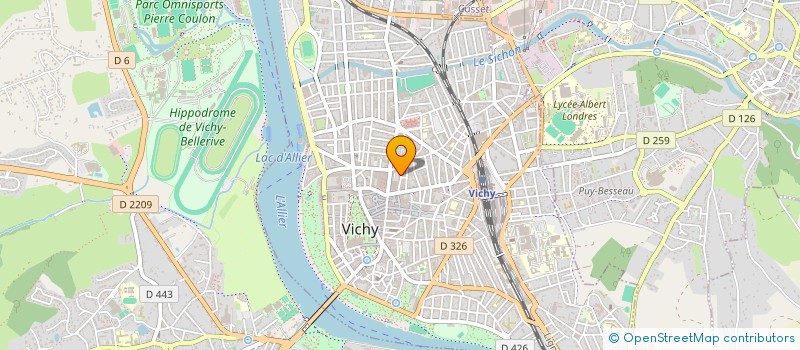 localisation de l'entreprise LMNP INDIVISION MARQ BARDET à VICHY