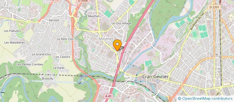localisation de l'entreprise LMNP INDIVISION MEYTHET à ANNECY