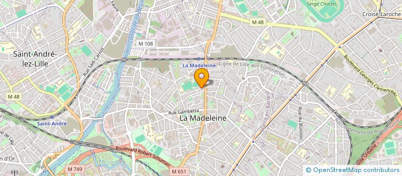 localisation de l'entreprise LMNP INDIVISION MORIN FRERES  LA MADELEINE