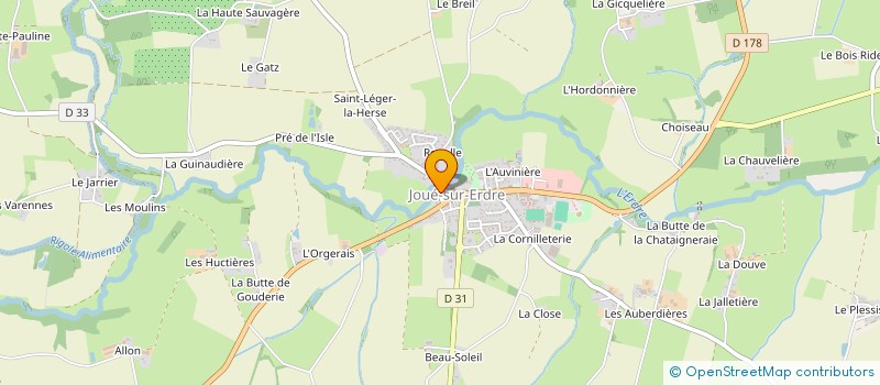 localisation de l'entreprise LMNP (INDIVISION SEBASTIEN BERNE CAROLINE AVERTY)  JOUE-SUR-ERDRE