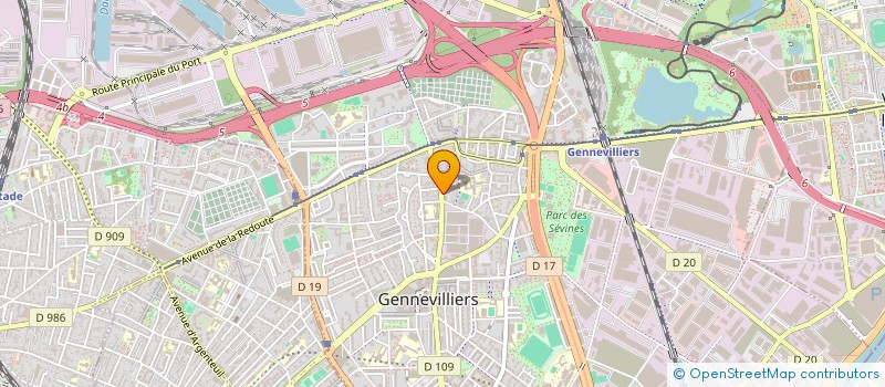 localisation de l'entreprise LMNP INDV HUNTZINGER à GENNEVILLIERS