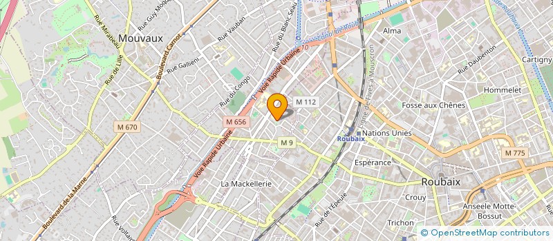 localisation de l'entreprise LMNP JARDIN DES VILLAS SI-DEBUISNE  TOURCOING