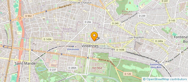localisation de l'entreprise LMNP JOSEPH GAILLARD à VINCENNES